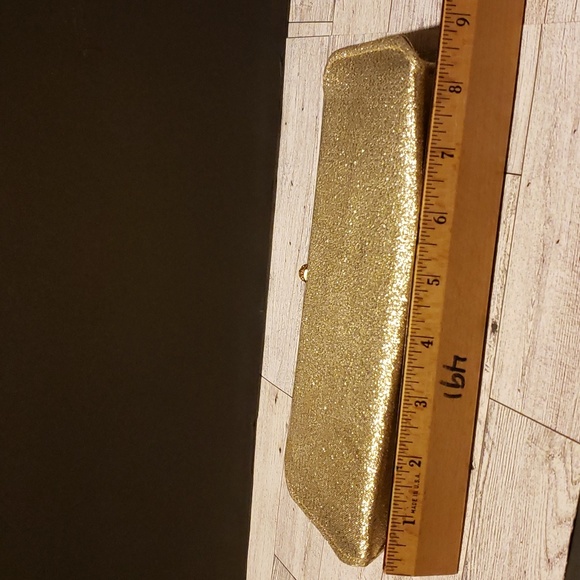 Rulo Creations Gold Glitter Clutch Handbag Vintage - Picture 10 of 14